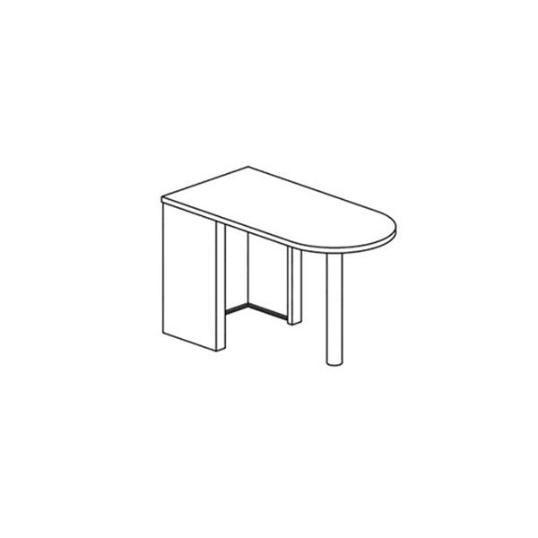 CSII™ Freestanding Peninsula Table, 60" W